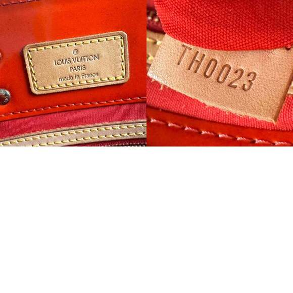 Louis Vuitton Monogram Vernis Reed PM Handbag in Patent Leather, Red and Gold... - Picture 5 of 5